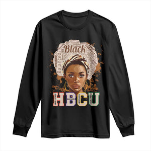 Black Educated HBCU Long Sleeve Shirt Headstrong Blessed Confident Undaunted TS02 Black Print Your Wear