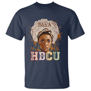 HBCU T Shirt Headstrong Blessed Confident Undaunted Black Educated Graduation TS02 Navy Printyourwear