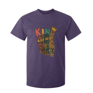 Black King T Shirt For Kid Black Father African American Men TS02 Purple Print Your Wear