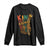 Black King Long Sleeve Shirt Black Father African American Men TS02 Black Print Your Wear