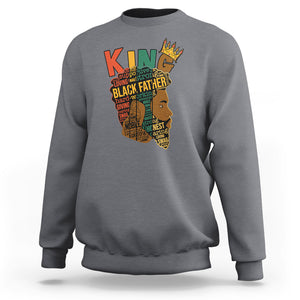 I Am Black History Sweatshirt Black King African American Mens TS02 Charcoal Printyourwear