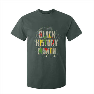 Black History Month T Shirt For Kid African American Pride TS02 Dark Forest Green Print Your Wear