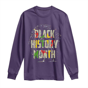 Black History Month Long Sleeve Shirt African American Pride TS02 Purple Print Your Wear