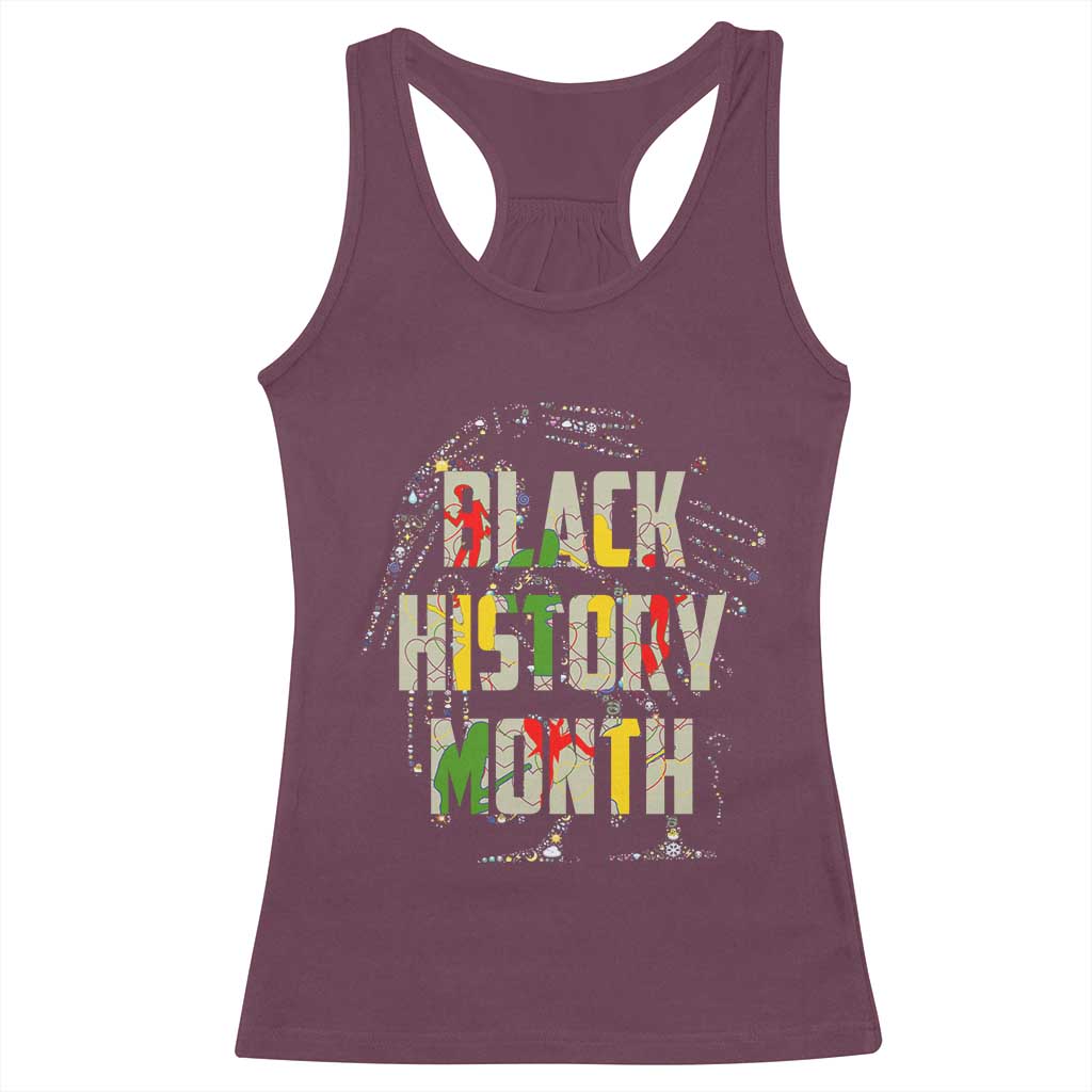 Black History Month Racerback Tank Top African American Pride TS02 Maroon Print Your Wear