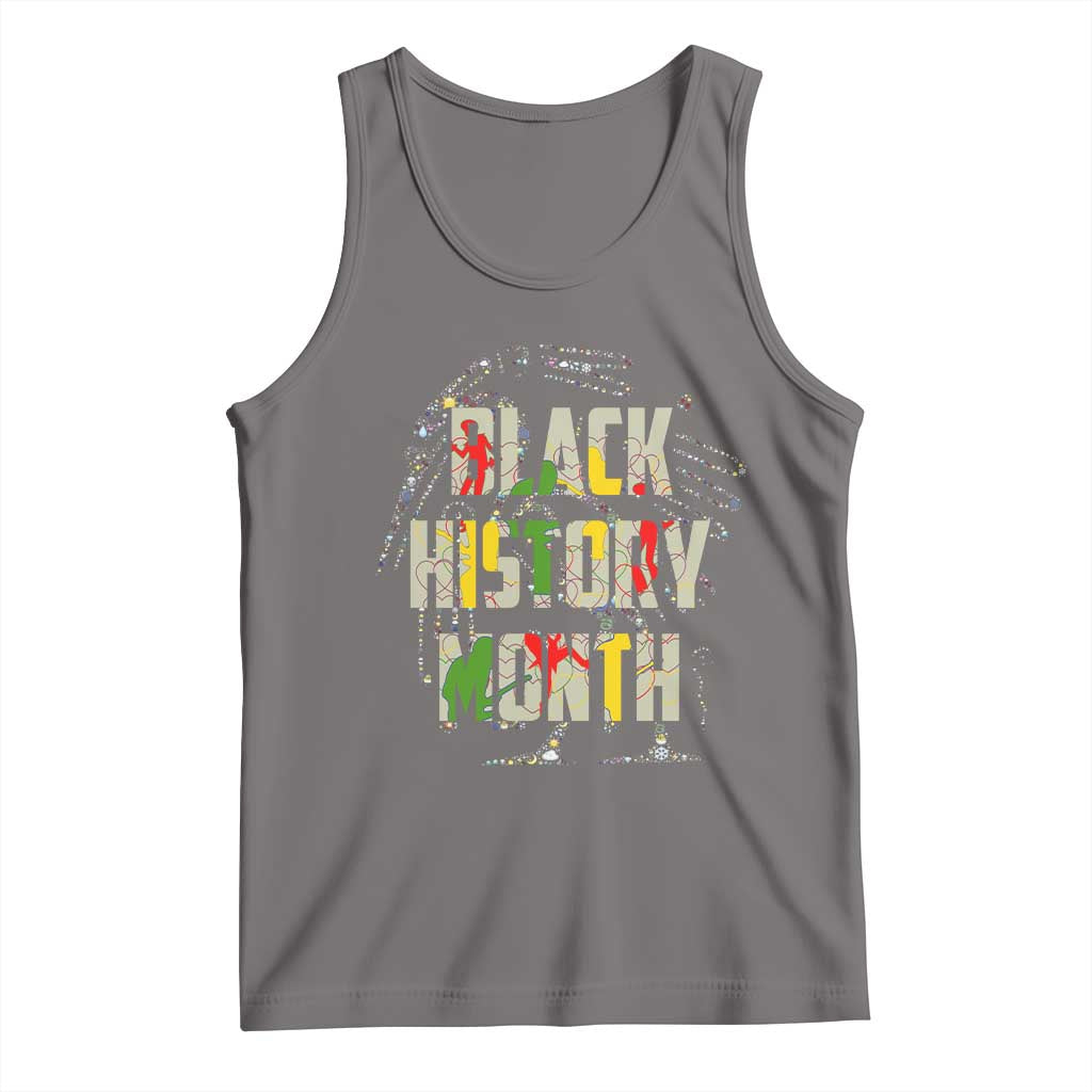 Black History Month Tank Top African American Pride TS02 Deep Heather Print Your Wear