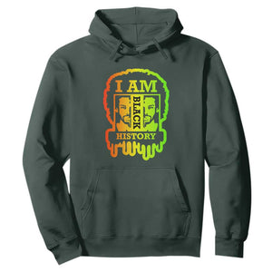 I Am Black History Hoodie Black Dope African American Mens TS02 Dark Forest Green Printyourwear