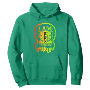 I Am Black History Hoodie Black Dope African American Mens TS02 Irish Green Printyourwear