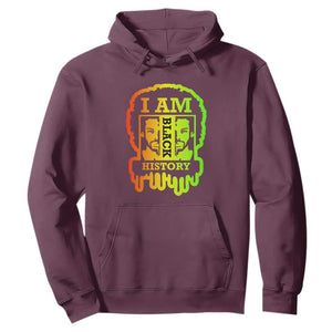 I Am Black History Hoodie Black Dope African American Mens TS02 Maroon Printyourwear