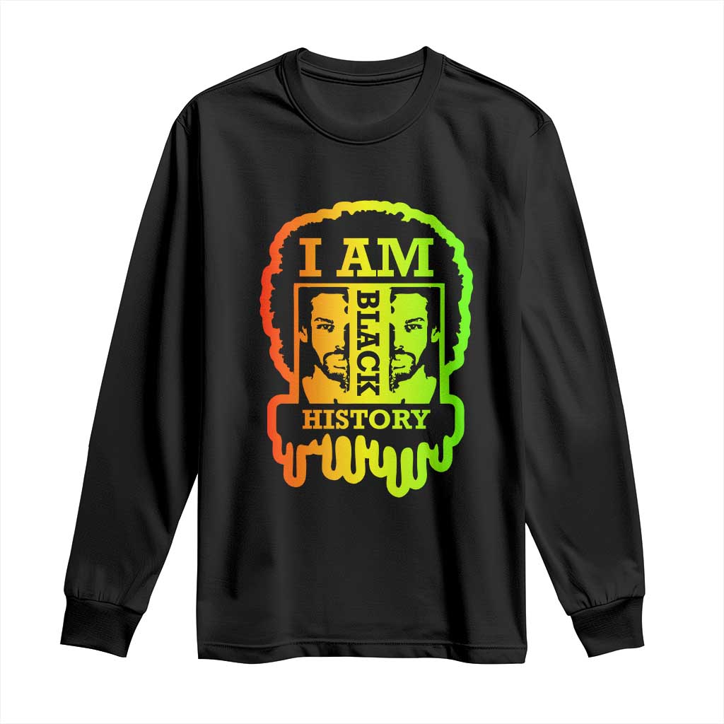 I Am Black History Long Sleeve Shirt Dope African American Men TS02 Black Print Your Wear