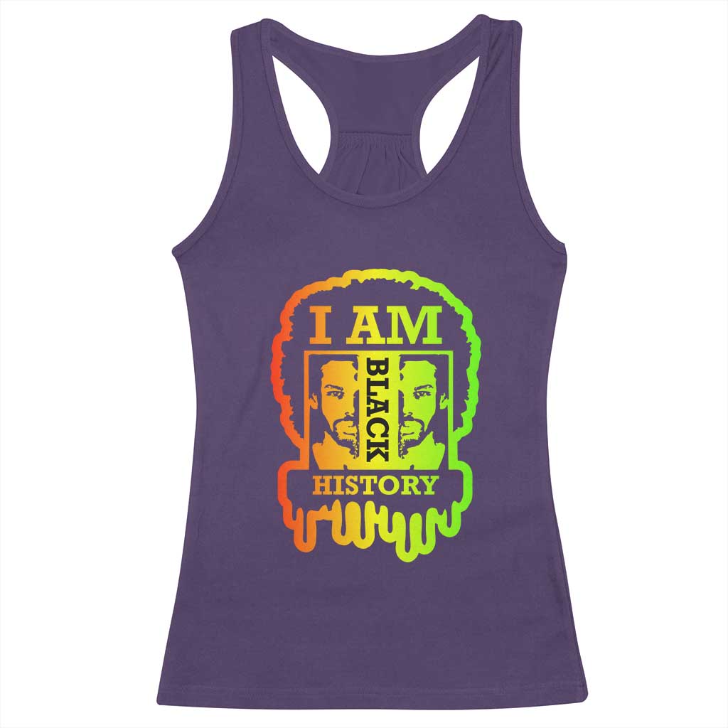 I Am Black History Racerback Tank Top Dope African American Men TS02 Purple Print Your Wear