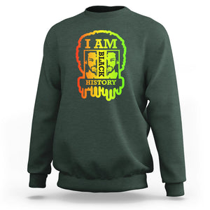 I Am Black History Sweatshirt Black Dope African American Mens TS02 Dark Forest Green Printyourwear