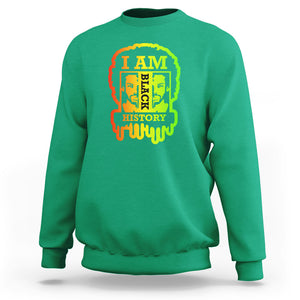 I Am Black History Sweatshirt Black Dope African American Mens TS02 Irish Green Printyourwear