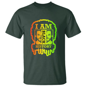 I Am Black History T Shirt Black Dope African American Mens TS02 Dark Forest Green Printyourwear