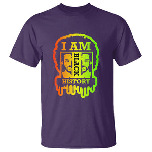 I Am Black History T Shirt Black Dope African American Mens TS02 Purple Printyourwear