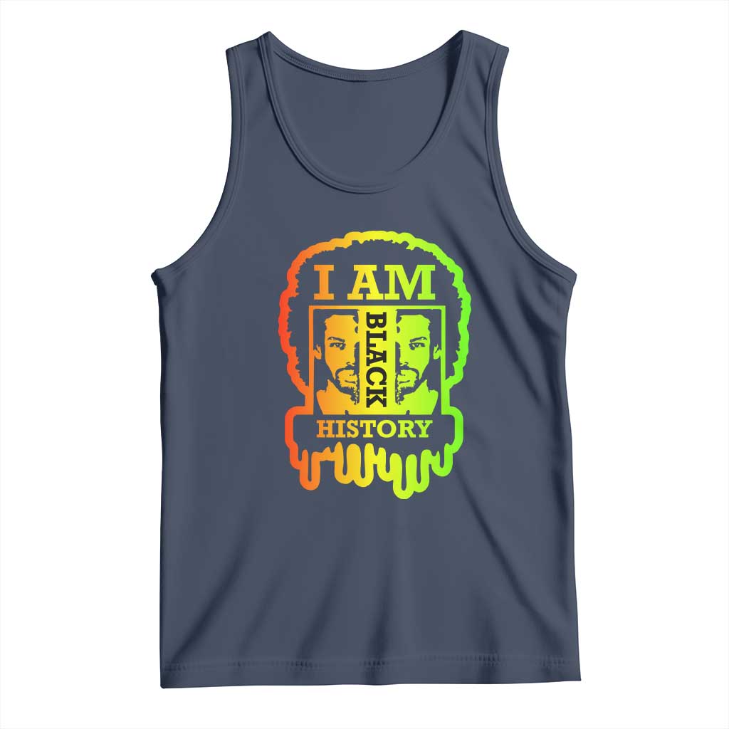 I Am Black History Tank Top Dope African American Men TS02 Navy Print Your Wear