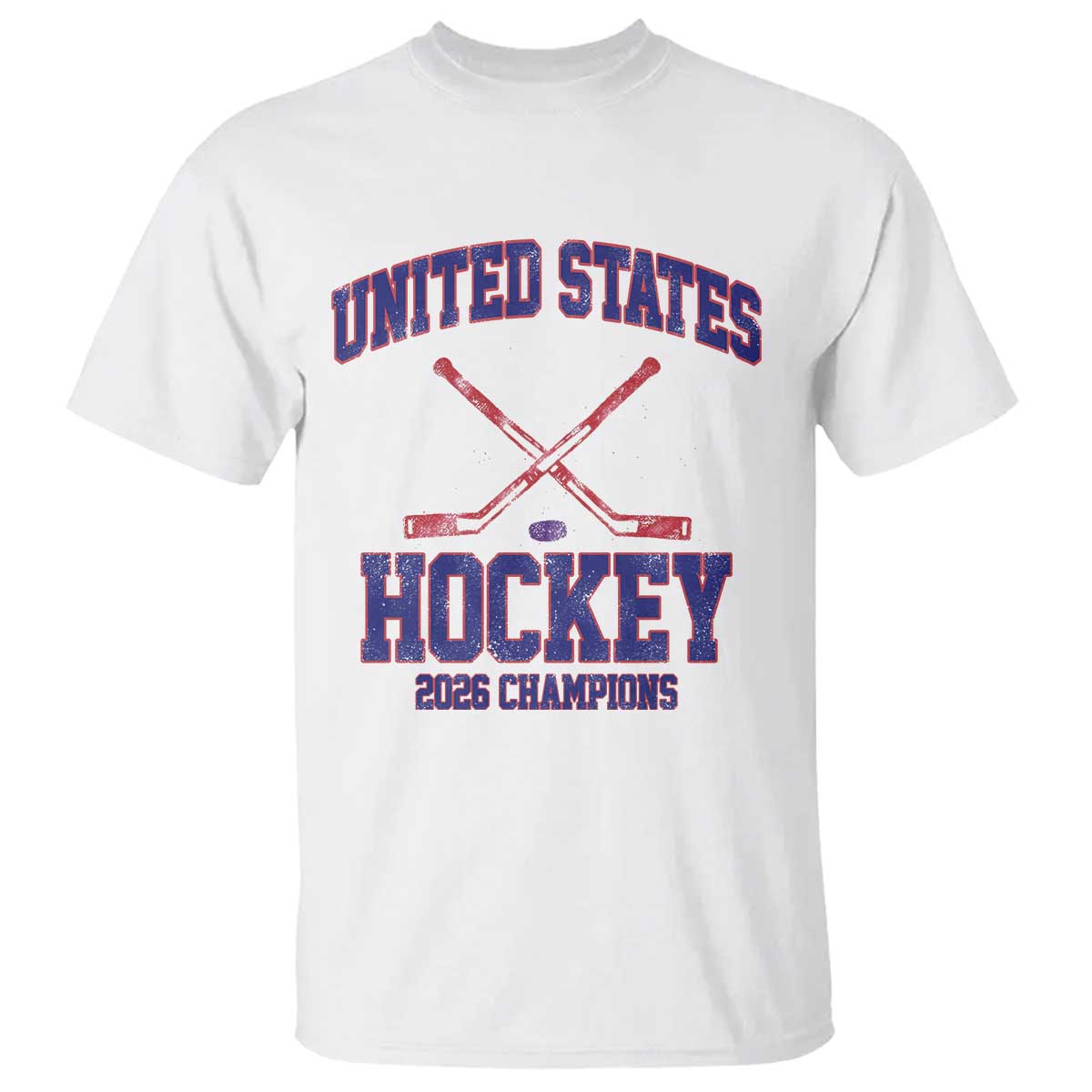 United States Hockey 2026 Champions T Shirt Patriotic USA Ice Hockey Victory Fan TS02 White Print Your Wear
