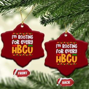 I’m Rooting for Every HBCU Ceramic Ornament Black Pride Support Alumni Students Culture Lovers TS02 Print Your Wear