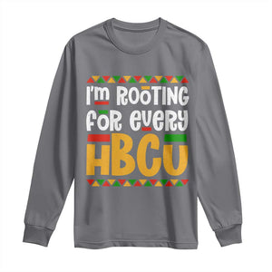 I’m Rooting for Every HBCU Long Sleeve Shirt Black Pride Support Alumni Students Culture Lovers TS02 Charcoal Print Your Wear