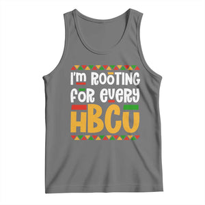I’m Rooting for Every HBCU Tank Top Black Pride Support Alumni Students Culture Lovers TS02 Black Heather Print Your Wear