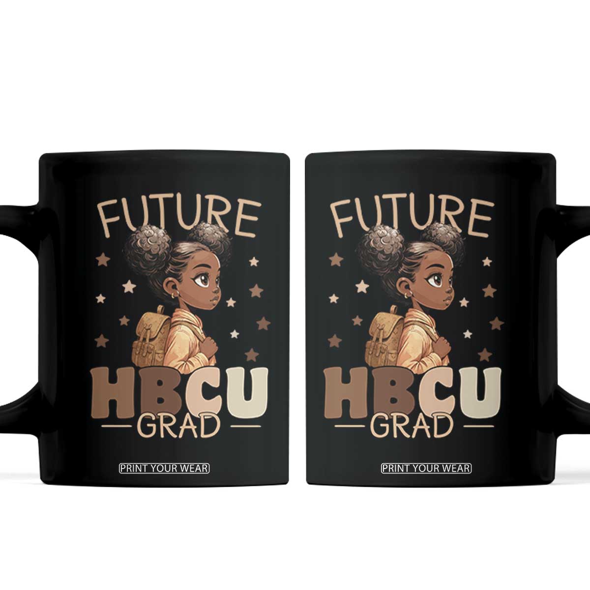 Future HBCU Grad Black Girl Coffee Mug College Bound Pride Black Excellence Supporters TS02 Black Print Your Wear