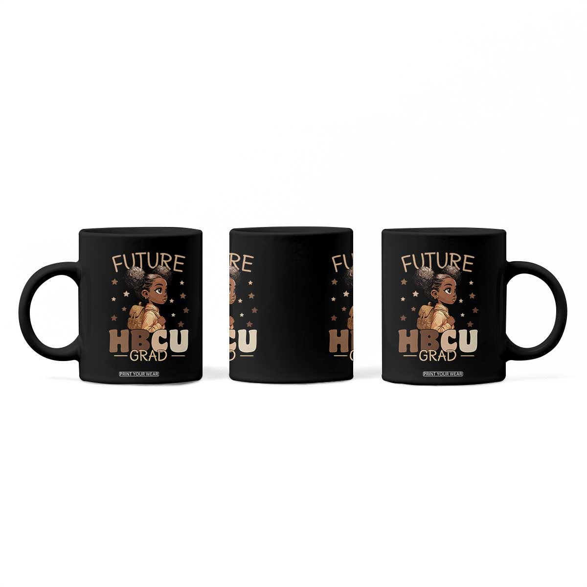Future HBCU Grad Black Girl Coffee Mug College Bound Pride Black Excellence Supporters TS02 Print Your Wear