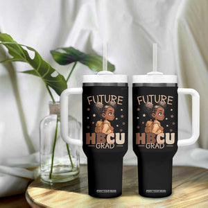 Future HBCU Grad Black Girl Tumbler With Handle College Bound Pride Black Excellence Supporters TS02 Print Your Wear