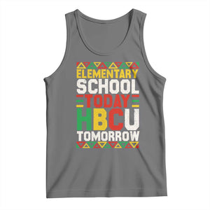 Elementary School Today HBCU Tomorrow Tank Top Black Pride College Bound Motivation TS02 Black Heather Print Your Wear