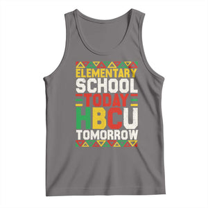 Elementary School Today HBCU Tomorrow Tank Top Black Pride College Bound Motivation TS02 Deep Heather Print Your Wear