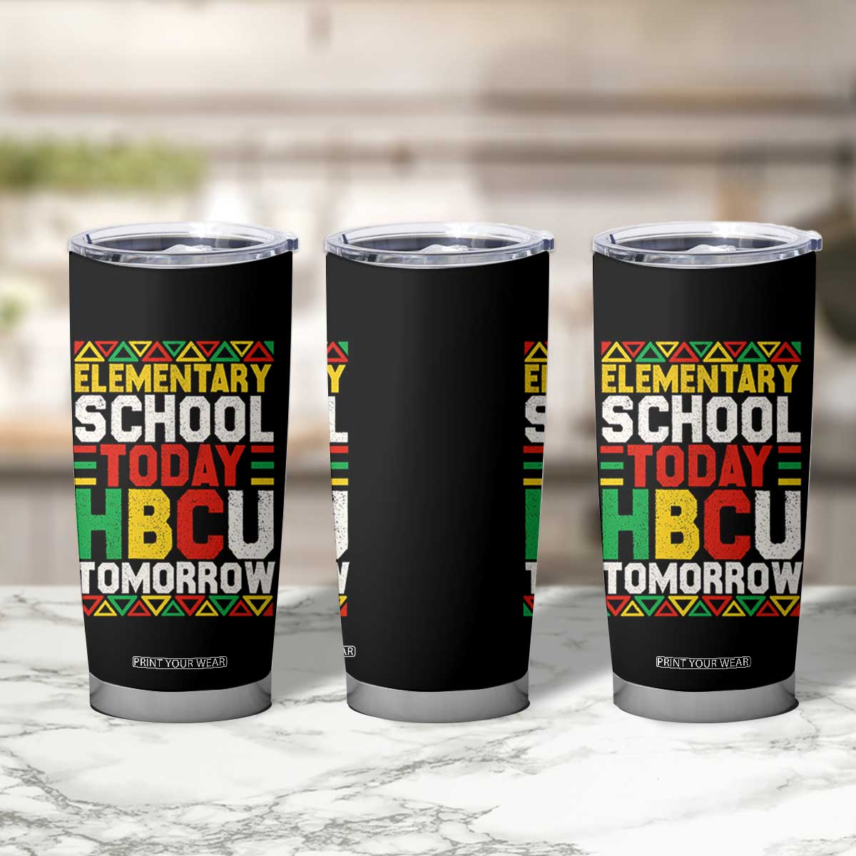 Elementary School Today HBCU Tomorrow Tumbler Cup Black Pride College Bound Motivation TS02 Print Your Wear