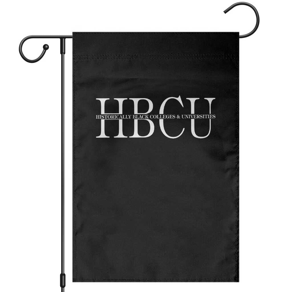 HBCU Pride Classic Statement Garden Flag Minimalist Black Excellence and History TS02 Black Print Your Wear