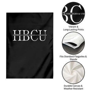 HBCU Pride Classic Statement Garden Flag Minimalist Black Excellence and History TS02 Print Your Wear