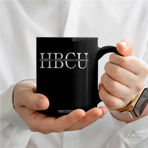 HBCU Pride Classic Statement Coffee Mug Minimalist Black Excellence and History TS02 Print Your Wear