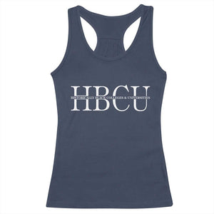 HBCU Pride Classic Statement Racerback Tank Top Minimalist Black Excellence and History TS02 Navy Print Your Wear
