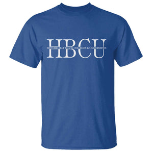 HBCU Pride Classic Statement T Shirt Minimalist Black Excellence and History TS02 Royal Blue Print Your Wear