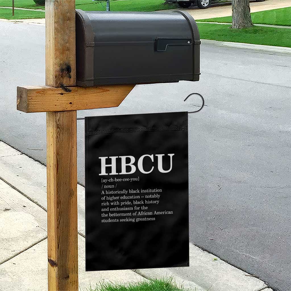 HBCU Definition Garden Flag Historically Black College Pride Celebrating Education and Black History TS02 Print Your Wear