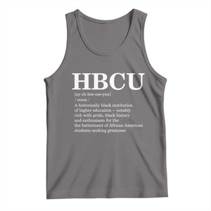 HBCU Definition Tank Top Historically Black College Pride Celebrating Education and Black History TS02 Deep Heather Print Your Wear