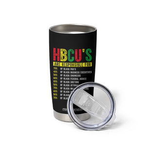 HBCUs Are Responsible For Black Excellence Tumbler Cup Powerful Education Impact Statistics Pride TS02 Print Your Wear