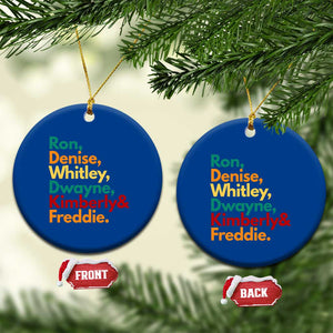 90s Black Sitcom HBCU Culture Tribute Ceramic Ornament Ron Denise Whitley Dwayne Kimberly Freddie TS02 1pc Blue Print Your Wear