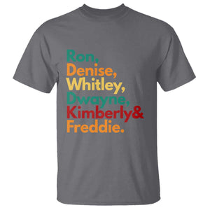 90s Black Sitcom HBCU Culture Tribute T Shirt Ron Denise Whitley Dwayne Kimberly Freddie TS02 Charcoal Print Your Wear