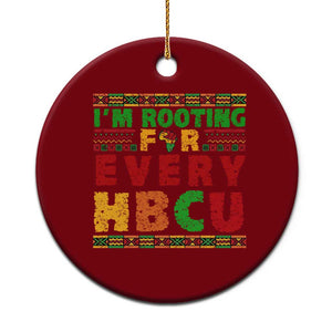 I’m Rooting for Every HBCU Ceramic Ornament Pan African Pride College Support Statement TS02 1pc Red Print Your Wear