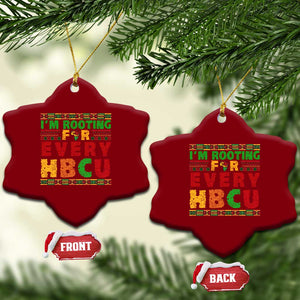 I’m Rooting for Every HBCU Ceramic Ornament Pan African Pride College Support Statement TS02 Print Your Wear