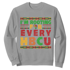 I’m Rooting for Every HBCU Sweatshirt Pan African Pride College Support Statement TS02 Sport Gray Print Your Wear
