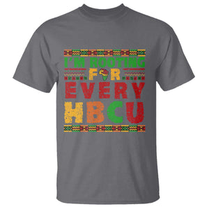 I’m Rooting for Every HBCU T Shirt Pan African Pride College Support Statement TS02 Charcoal Print Your Wear