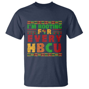 I’m Rooting for Every HBCU T Shirt Pan African Pride College Support Statement TS02 Navy Print Your Wear