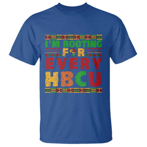 I’m Rooting for Every HBCU T Shirt Pan African Pride College Support Statement TS02 Royal Blue Print Your Wear