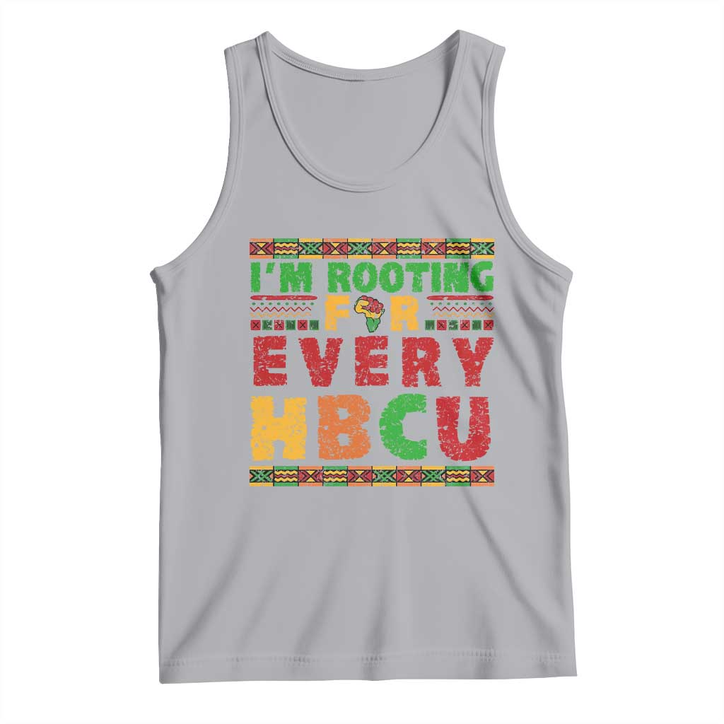 I’m Rooting for Every HBCU Tank Top Pan African Pride College Support Statement TS02 Athletic Heather Print Your Wear