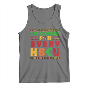 I’m Rooting for Every HBCU Tank Top Pan African Pride College Support Statement TS02 Black Heather Print Your Wear