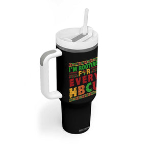 I’m Rooting for Every HBCU Tumbler With Handle Pan African Pride College Support Statement TS02 Print Your Wear