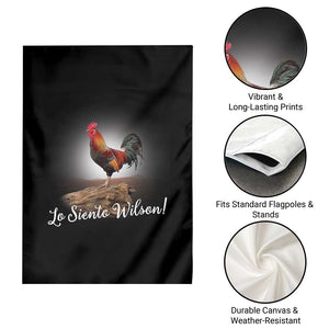 Lo Siento Wilson Funny Chicken Floating Meme Garden Flag Dramatic Rooster Parody Spanish Apology TS02 Print Your Wear
