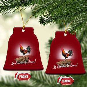 Lo Siento Wilson Funny Chicken Floating Meme Ceramic Ornament Dramatic Rooster Parody Spanish Apology TS02 Print Your Wear